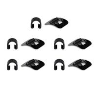 YUOIUX Juego de 5/10 guías de base de cable de bicicleta, hebilla en forma de C, línea de cable de freno, base fija, abrazaderas de guía de cable de bicicleta