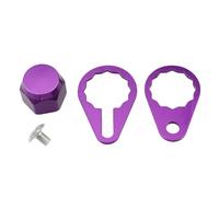 YUOIUX Juego de placas de bloqueo de carretes de pesca, carretes de pesca, tapas de tuerca de rosca, aleaciones de aluminio, cubiertas de rodamientos