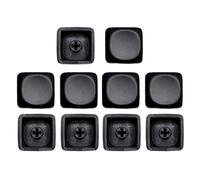 YUOIUX Keycap - 10 teclas PBT de altura 1U en blanco, suplementos para teclados mecánicos de juegos