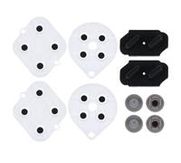 YUOIUX Kit de almohadillas de goma conductoras de silicona adhesivas para botones, pieza de reparación de repuesto para controlador de juego S