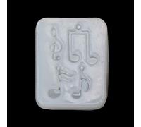YUOIUX Molde de silicona para pendientes, diseño de notas musicales, para joyas, fondant, tartas, herramientas