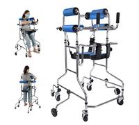 YUOPL Walker Personas Mayores,Marco pie Rehabilitación Hemiplejía,Andador Adultos, Ayuda Caminar Discapacitados,Andador Médico Portátil con Altura Regulable, Apto para Personas de 150-180 Cm