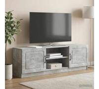 YUOTYRKTEJRSG Madera Resistente Estilo Vintage Bajo 150x31x47 cm Gris | Mueble de TV Gris Hormigón 150 x 31 x 47 cm, Cabinet para TV con Estantes Retráctiles y Puertas de Bisagra 90°, Vintage para