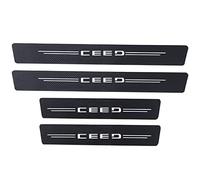 YUPACK 4 Piezas Molduras de Umbral de Puerta Coche para KI-A CEED GT, Pegatinas de Protector Decoración Estribos de Fibra Carbono,CEED