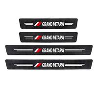 YUPACK 4 Piezas Molduras de Umbral de Puerta Coche para Suz-uki SX4 Vitara, Pegatinas de Protector Decoración Estribos de Fibra Carbono, Grand Vitara