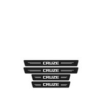 YUPACK 4 Piezas Película Protectora de Umbral de Puerta de Coche para Chev-rolet Cruze Tiras Protectoras Autoadhesivas de Fibra Carbono Pegatinas de Antidesgaste y Antiarañazos,Black