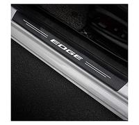 YUPACK 4 Piezas Protectores de Umbral de Puerta de Coche de Fibra de Carbono para Fo-rd Edge, Decoración para Estribos Pegatinas Protección de Umbral de Puerta,Black