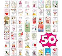 YUPDFGB Carte di affermazione positiva per tutti i giorni, 50 carte con citazioni motivazionali e supporto in legno, meditazione e consapevolezza, dono di auto-amore, fiducia e abbondanza