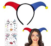 YUPDFGB Diadema de Payaso, Accesorios Disfraz Payaso Mujer Niño, Accesorios Divertidos para Actuaciones, A-ccesorios dde P-ayaso para Halloween Carnaval Cosplay