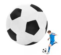 YUPDFGB Peluche de Fútbo 22 cm, Pelota de Fútbol de Peluche, Decoración de Habitación Infantil, Juguete Deportivo, Suave y Esponjoso, Regalo para Niños y Amantes del Deporte Negro Blanco