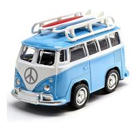 YUPDFGB Volkswagen T1 Camper, Aleación de Zinc Juguete Coche para niños, Modelo de Coche, Modelo de Coche para Adultos y niños, Camper Van (Azul)