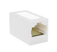 YUPEIUKLI Acopladores Ethernet RJ45 chapados en Oro de Alta Velocidad Cables de Red Cat6 Cat5e, Extensores de 100 m de Larga Distancia