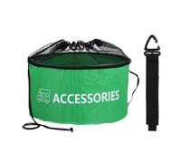 YUPEIUKLI Bolsa de Almacenamiento para Manguera de Agua campistas, de Tela Impermeable con código de Colores, con Bolsillo de Malla ventilada y asa de Transporte.