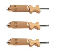 YUPEIUKLI Boquilla Cambio rápido Resistente a Altas temperaturas para impresoras AD5X con tamaños de 0,25 mm, 0,4 mm y 0,6 mm.