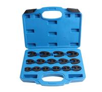 YUPEIUKLI Juego de Llaves de Tuercas de Pata de Gallo métricas, 15 Piezas, Llaves de Boca de 8-24 mm, adecuadas para mecánicos, Espacios reducidos y áreas de difícil Acceso