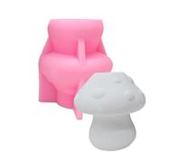 YUPEIUKLI Moldes de Silicona para jarrones de Flores Moldes para macetas con Forma de Hongo Moldes de Silicona para macetas Adecuados para Hacer macetas a Mano