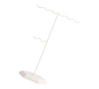 YUPEIUKLI Soporte de joyería de Metal con Base de mármol Soporte para Pendientes Desmontable Diseño Ondulado Colgador de Collar para organización de Joyas y