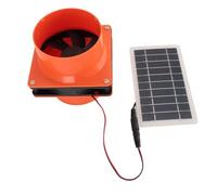 YUPEIUKLI Ventilador de extracción Solar Multiusos 5 W y 12 V. Fácil instalación para Camping al Aire Libre y ventilación con energías renovables.