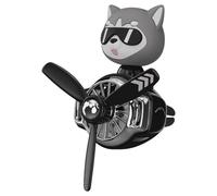 yupeuooe Ambientador Helicóptero para Coche,Ambientador para Coche | Ambientador para coche con diseño de piloto de perro - Purificador de aire para coche con 2 tabletas aromáticas, ambientador de