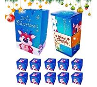 yupeuooe Cajas de Navidad,Contenedor De Caramelos Saltarines Envueltos Para Fiestas Navideñas - Suministros Para Fiestas En Casa Celebración Boda Joyería Repostería Cumpleaños San Valentín Familia