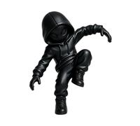 yupeuooe Decoración Monitor Figura Decorativa con Capucha Impresa En 3D