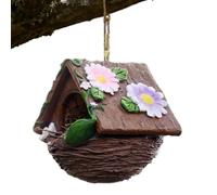 yupeuooe para Pájaros,Cueva de Resina de Mascotas - Cabaña Casa para Pájaros - para el Jardín Patio Balcón Porche Tronco del Árbol Guacamayos Gorriones Periquitos Conuros Cacatúas y Pinzones