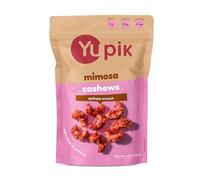 Yupik Anacardos de naranja y arándano y mimosa, 136 g, kosher, hechos con ingredientes naturales, sabor a brunch, aperitivo inspirado en cócteles, anacardos dulces glaseados con quinua inflada para