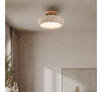 YUPIN Lámpara De Techo De Travertino Natural Wabi-sabi Luz De Techo Japonés Para Balcón De Piedra Amarillo Lámpara De Techo LED Nórdico Creativo Pasillo Para Sala De Estar Cocina Sótano(A,Cool)