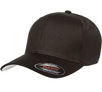 Yupoong - Flexfit - Gorra, de sarga de algodón, ajuste prefecto - negro - Large/X-Large