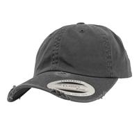 Yupoong Gorra Dad Cap Low Profile Destroyed, Cierre Strapback, Algodón