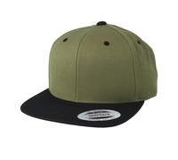 Yupoong Gorra plana Clásica Modelo Snapback 2 tonalidades para hombre (RW2887)