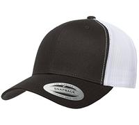 Yupoong - Gorra Retro Yp Classics Multicam Estilo Trucker, Negro/Blanco, Talla única