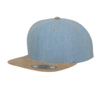 Yupoong Gorra / Visera diseño vaquero y ante(piel melocotón) con (RW3299)