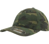 YUPOONG Inc. Gorra Flexfit Garment Washed Camo Cap in Woodland S/M