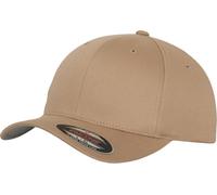 YUPOONG Inc. Gorra Flexfit Wooly Combed Cap en color caqui L/XL