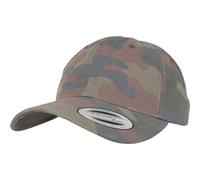 Yupoong Low Profile Algodón Camuflaje Papá Cap Visera Curvada Gorra