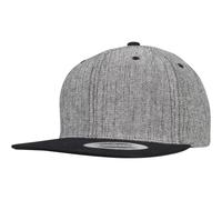 Yupoong Mezcla Solid Gorra Snapback Black Mezcla/Black Béisbol de Visera