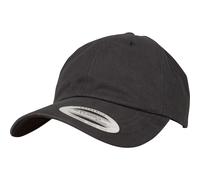 Yupoong Peached Algodón Sarga Papá Cap Visera Curvada Gorra Forma Tiras Placa