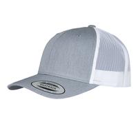 Yupoong Retro Camionero 2-Tone Lona Malla Gorra Bajo Béisbol Heather Mezcla
