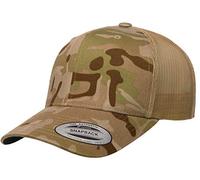 Yupoong Yp Classics Multicam Retro Trucker Gorra Tapa, Árido/Bronceado, Talla única Unisex Adulto