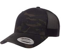 Yupoong Yp Classics Retro Trucker Gorra Tapa, Multicam Negro, Talla única Unisex Adulto