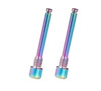 YUPVM Pernos de Titanio M4 para Pastillas de Freno de Disco de Bicicleta Tornillo de InsercióN de Pasador Roscado para Pinza de Disco HidráUlico XT R XT-Color Deslumbrante