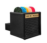 YUPZAR 1 Pieza Porta Plettri per Chitarra, Guitar Pick Holder Con Caja de Almacenamiento Divertido Regalo Práctico de Almacenamiento para Plectores Para Músicos y Guitarristas con 5 Púas