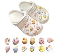 YUPZAR 12 Piezas Pin para Crocs,Bonitas Estrellas y lunas,Accesorios para Zapatos de PVC, Idea de Regalo para Niñas,Mujeres y niños