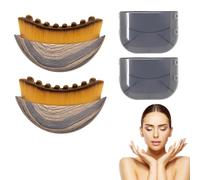 YUPZAR 2 PCS Cepillo facial de contorno linfático, cepillo facial de cepillado en seco, masajeador de drenaje linfático para escultura de cara, barbilla y mandíbula, reduce la hinchazón.