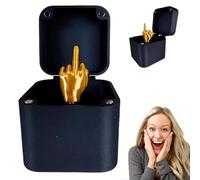 YUPZAR 2 PCS Dedo Medio en una Caja, Middle Finger in a Box,cajas sorpresa,Caja Sorpresa con Dedo Medio, Bromas para Adultos Divertidos, Cajas para Regalo de Broma Divertida.