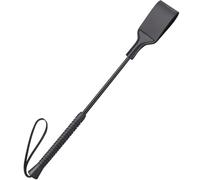 YUQGAOP Látigo de caballo de 18 pulgadas, látigo de caballo de alta calidad para deportes ecuestres, negro, con asas antideslizantes