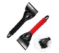 Yuqilin 2 Piezas Rasqueta Hielo Coche,Profesional Ergonómico Rápido Fuerte Rascador Hielo Coche Eficiente Seguro Durable Quita Hielo Parabrisas Rascador Parabrisas Nieve, para Parabrisas Coche