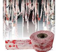 Yuqilin Halloween Decoracion Exterior, 10M Tela Halloween, Miedo Vendaje de Sangre Halloweens, Gasas Grandes Manualidades, Adornos Halloweens, para Víspera de Todos Los Santos, Casa Embrujada, Patio