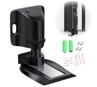 Yuqilin Tope Puerta Magnetico,Ajustable Retenedor Puerta Topes Puertas Suelo Adhesivos Instalación Sin Taladrar Magnético Fuerte Topes de Puertas con Cinta de 3M y Tornillos(Negro)